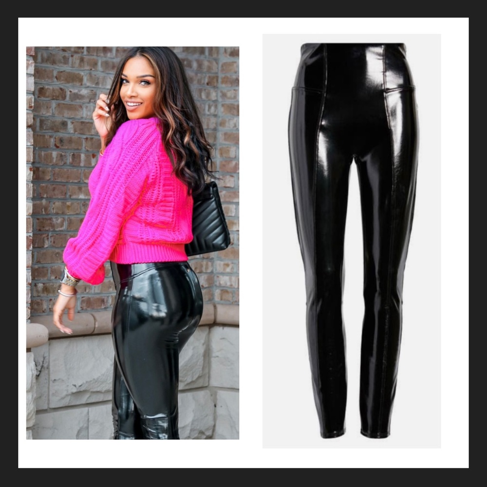 Spanx Faux Patent Leather Leggings